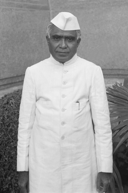 Portrait of Burgula Ramakrishna Rao, first elected Chief Minister of Hyderabad State, 1952